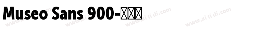Museo Sans 900字体转换